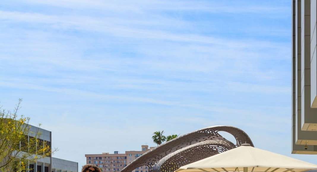 AHBE Landscape Architects Unveils Healing Gardens for Cedars-Sinai Medical Center : Photo credit © @heliphoto.net