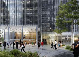 Schmidt Hammer Lassen Architects anuncia su primer proyecto en USA – the Monroe Blocks Monroe Blocks Foyer Rendering in Detroit by Schmidt Hammer Lassen Architects : Render © Schmidt Hammer Lassen Architects