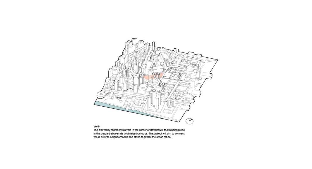 Monroe Blocks Void in Detroit by Schmidt Hammer Lassen Architects : Diagram © Schmidt Hammer Lassen Architects