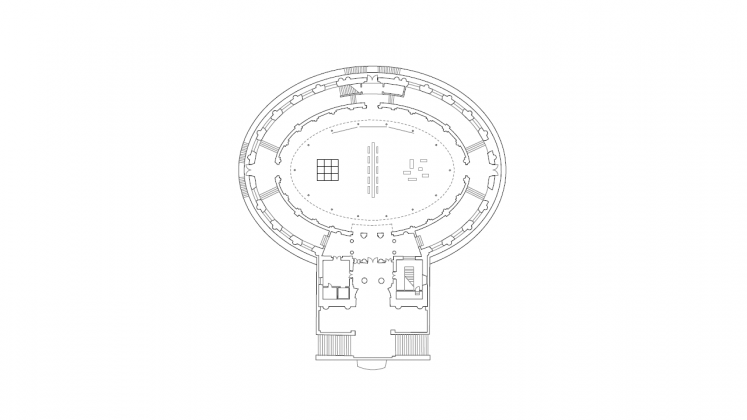 PRESS BOX Site Plan : Dibujo © SET Architects