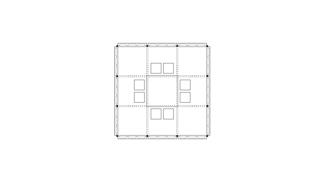 PRESS BOX Floor Plan : Dibujo © SET Architects