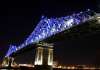Jacques Cartier Bridge Interactive Illumination_Living Connections : Photo credit © Moment Factory