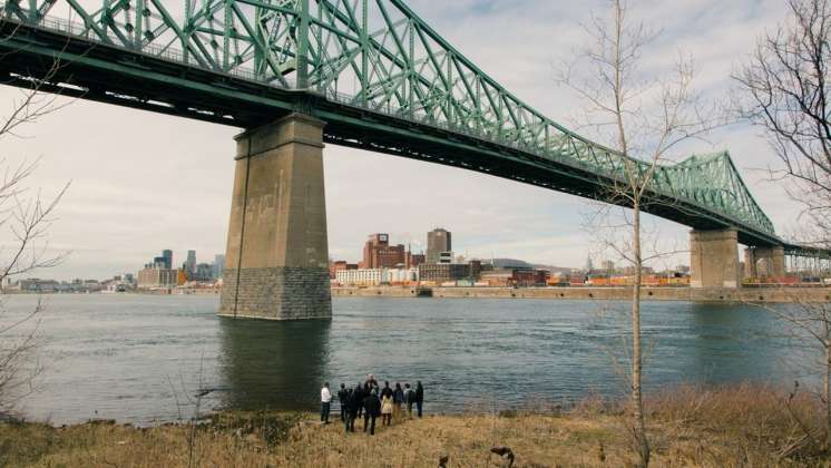 Jacques Cartier Bridge Interactive Illumination_Behind The Scenes : Photo credit © Moment Factory