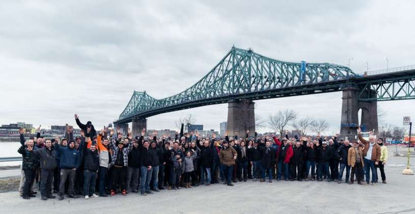 Jacques Cartier Bridge Interactive Illumination_Behind The Scenes : Photo credit © Moment Factory