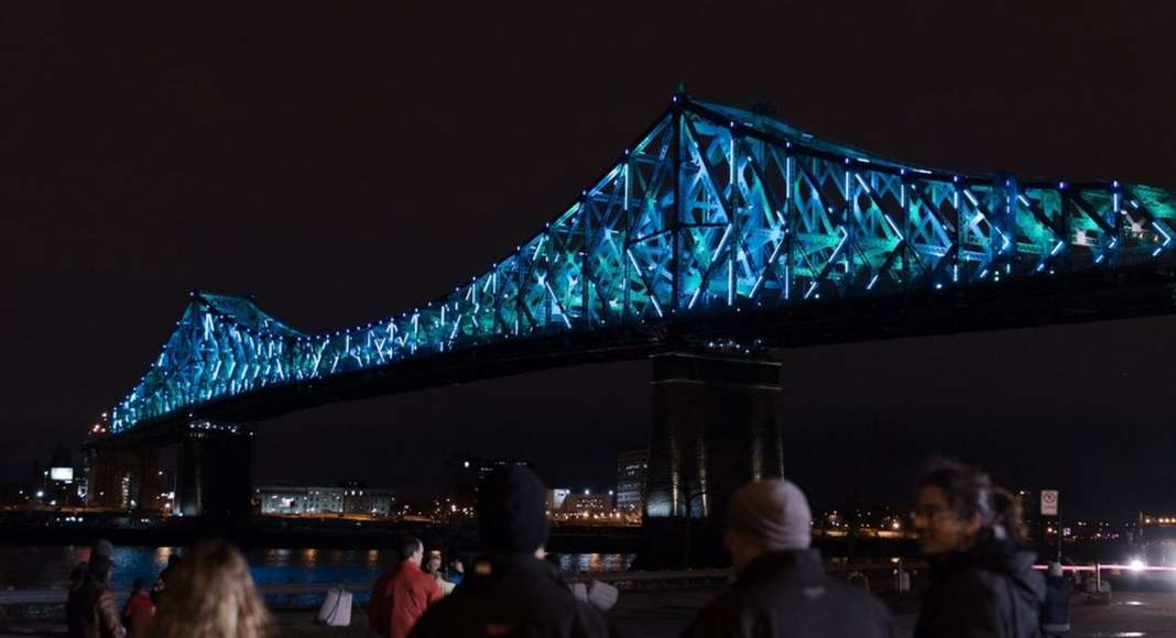 Jacques Cartier Bridge Interactive Illumination_Behind The Scenes : Photo credit © Moment Factory