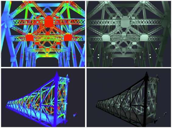 Jacques Cartier Bridge Interactive Illumination_Behind The Scenes : Photo credit © Moment Factory