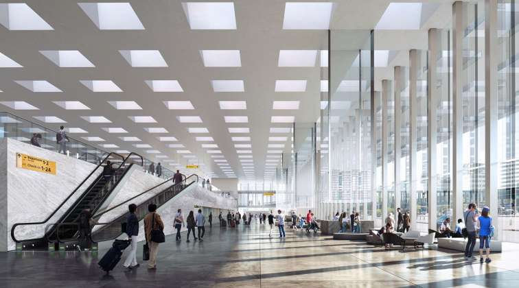 Amsterdam Airport Schiphol Terminal by KAAN Architecten : Photo © Beauty & The Bit
