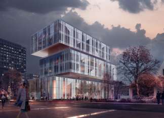 CaoHeJing Guigu Creative Headquarters Corner View : Photo © Schmidt Hammer Lassen Architects