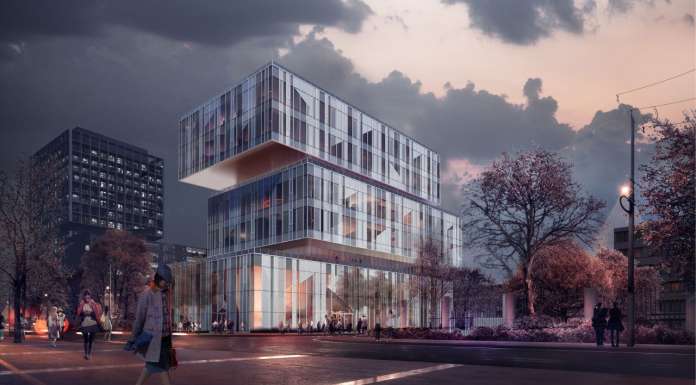 CaoHeJing Guigu Creative Headquarters Corner View : Photo © Schmidt Hammer Lassen Architects
