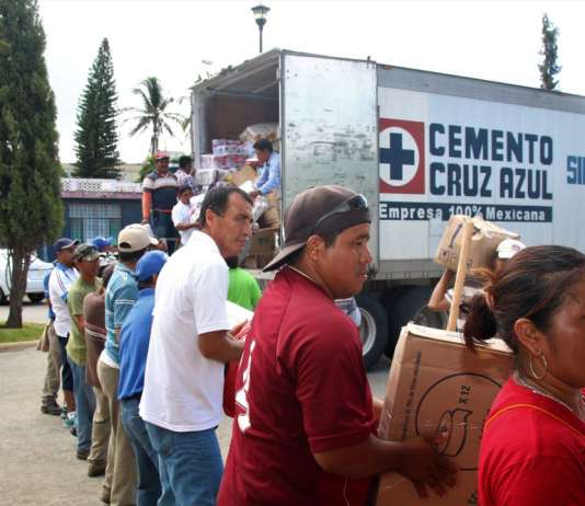 Cooperativa La Cruz Azul a través de su Fundación apoya a daminificados del Terremoto : Fotografía © La Cooperativa La Cruz Azul