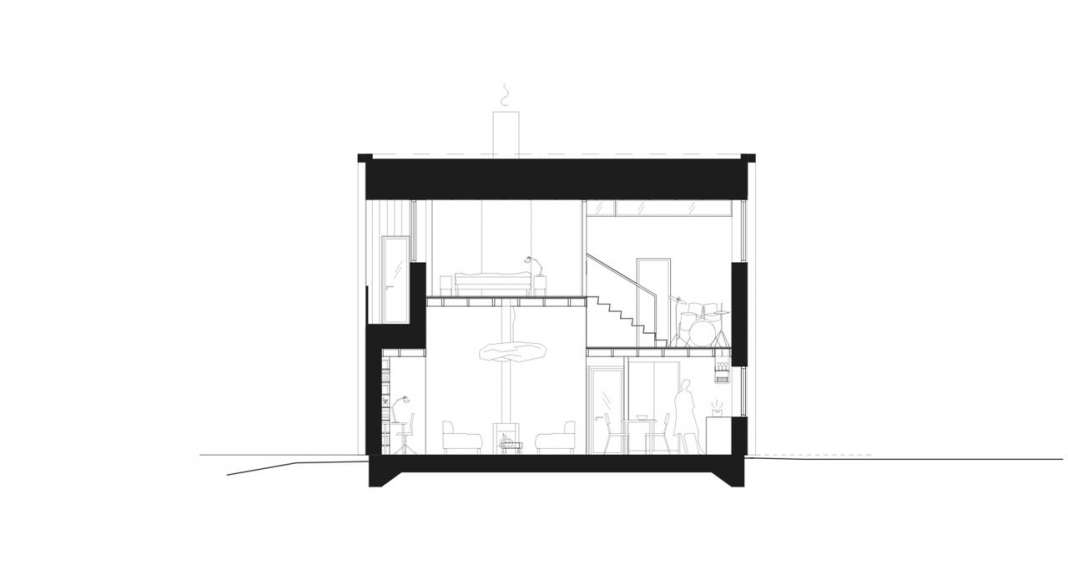 Späckhuggaren Section : Photo © Bornstein Lyckefors Arkitekter