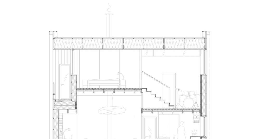 Späckhuggaren Section Cut, Detailed : Photo © Bornstein Lyckefors Arkitekter