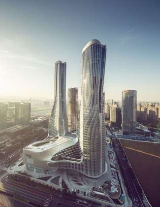 UNStudio designs Raffles City Hangzhou in China : Photo © Jin Xing