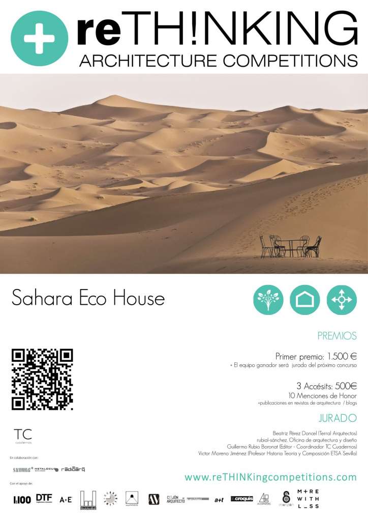 Concurso Sahara Eco House : ¨Poster © Rethinking Architecture Competitions