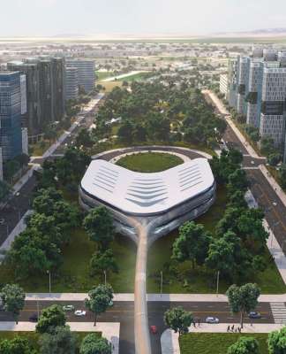 Mexloop Hyperloop One Corredor México Mexloop Hyperloop One Corredor México : Render © FR-EE