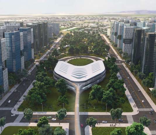 Mexloop Hyperloop One Corredor México : Render © FR-EE