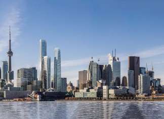View From Toronto Harbour : Photo credit © Hariri Pontarini Architects