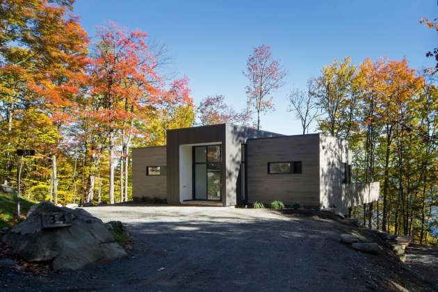 Chalet Bécassines en Mansonville diseñada por Atelier BOOM-TOWN : Photo credit © Steve Montpetit