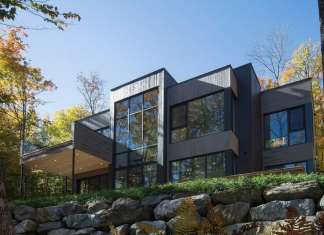 Chalet Bécassines en Mansonville diseñada por Atelier BOOM-TOWN : Photo credit © Steve Montpetit