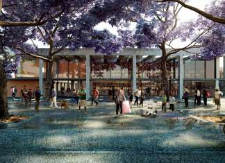 El proyecto “Parque Hídrico Quebradora” es un complejo para la retención y el tratamiento de agua en Santa Catarina, en la delegación Iztapalapa, una de las zonas con mayor carencia de este líquido en la Ciudad de México : Fotografía cortesía de © LafargeHolcim Foundation