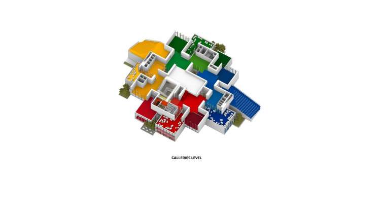 LEGO House 3D Axonometric in Billund, Denmark : Drawing © BIG — Bjarke Ingels Group