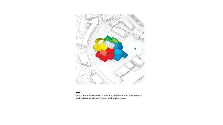 LEGO House in Billund, Denmark : Diagram © BIG — Bjarke Ingels Group