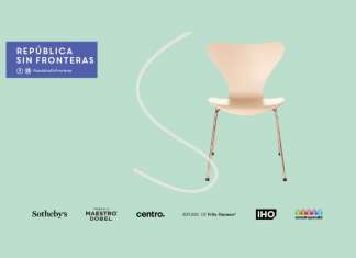 Invita República Sin Fronteras a la Subasta de las Sillas Serie 7™ Intervenidas por Artistas Mexicanos : Cartel © IHO Espacios