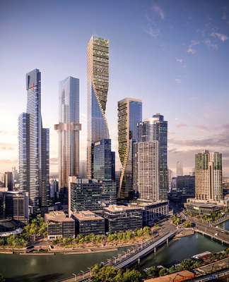 Green Spine de UNStudio es el proyecto ganador de Southbank by Beulah